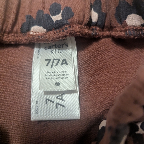 Carter's Leopard Print Joggers - Picture 2 of 2